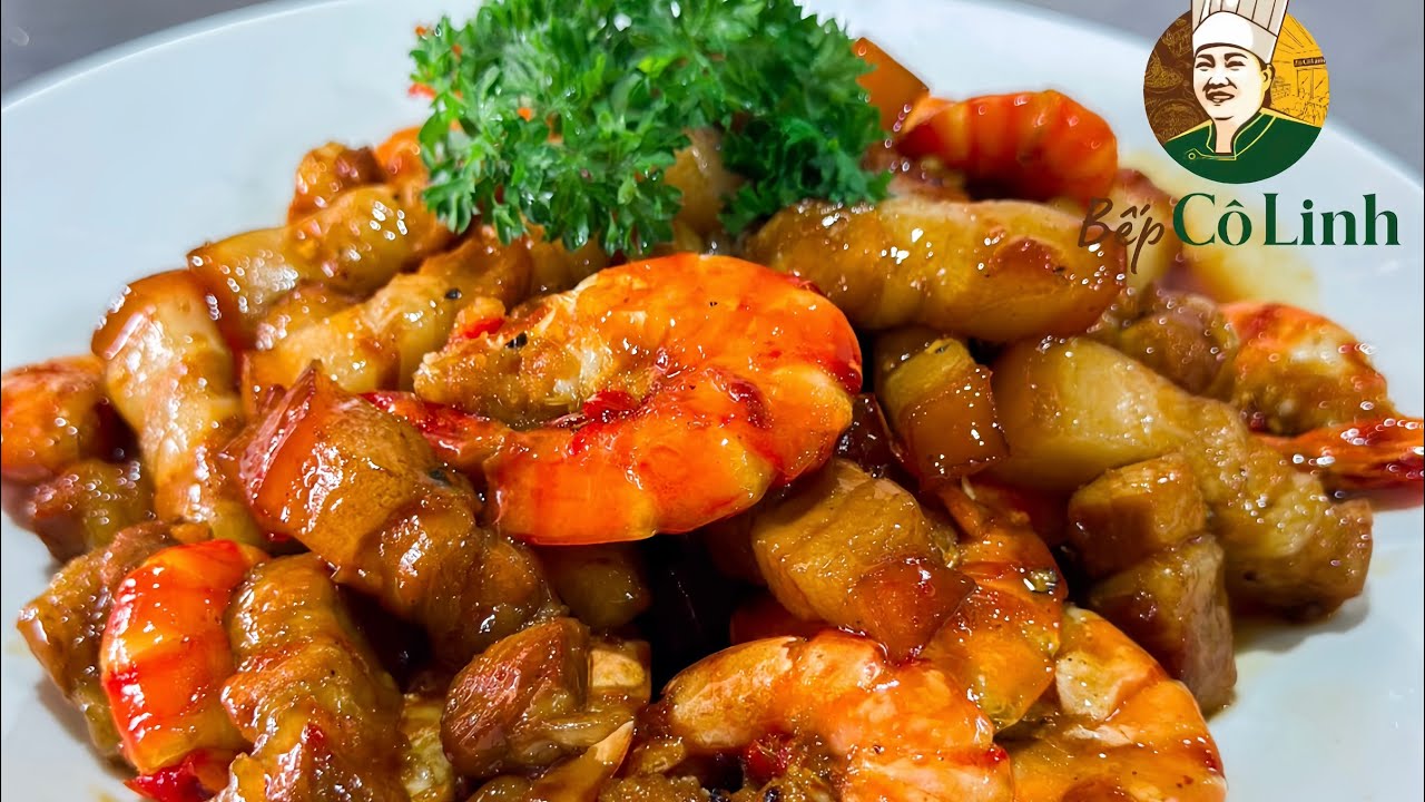 Video Thịt ram tôm đậm đà bữa cơm gia đình — Bếp Cô Linh